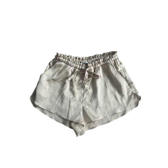 ABERCROMBIE & FITCH Beige Satin Sleepwear Shorts Size Small - Picture 6 of 6